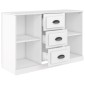 vidaXL Ντουλάπι Γυαλιστερό Λευκό 104,5x35,5x67,5εκ. Επεξεργασμένο Ξύλο
