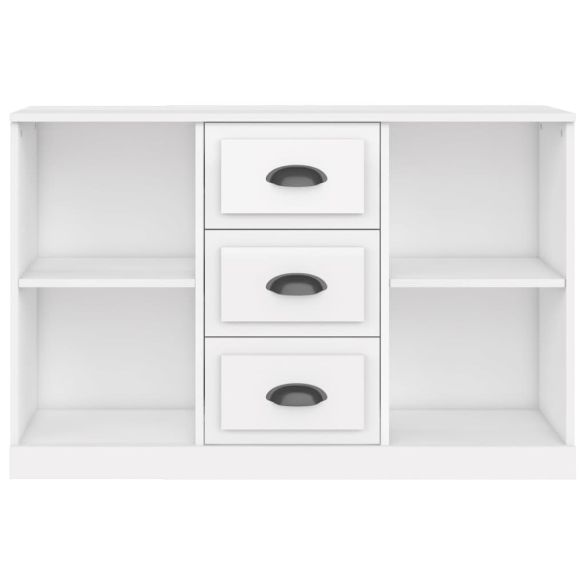 vidaXL Ντουλάπι Γυαλιστερό Λευκό 104,5x35,5x67,5εκ. Επεξεργασμένο Ξύλο