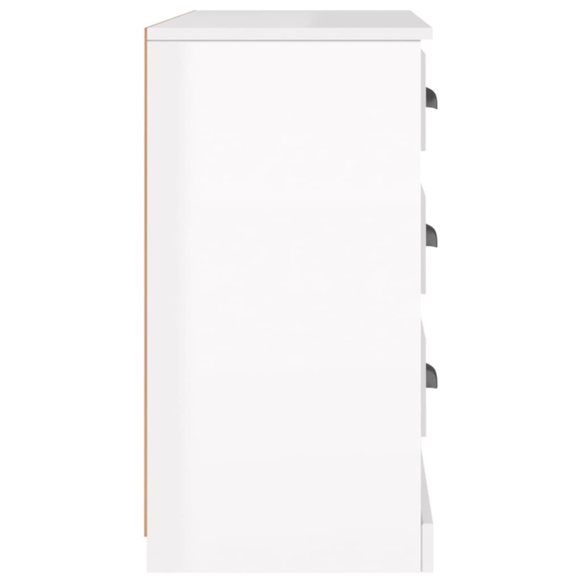 vidaXL Ντουλάπι Γυαλιστερό Λευκό 104,5x35,5x67,5εκ. Επεξεργασμένο Ξύλο