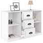 vidaXL Ντουλάπι Γυαλιστερό Λευκό 104,5x35,5x67,5εκ. Επεξεργασμένο Ξύλο