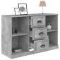 vidaXL Μπουφές Γκρι Σκυροδέματος 104,5x35,5x67,5 εκ Επεξεργασμένο Ξύλο