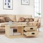 vidaXL Τραπεζάκι Σαλονιού Sonoma Δρυς 90x50x35 εκ. Επεξεργασμένο Ξύλο
