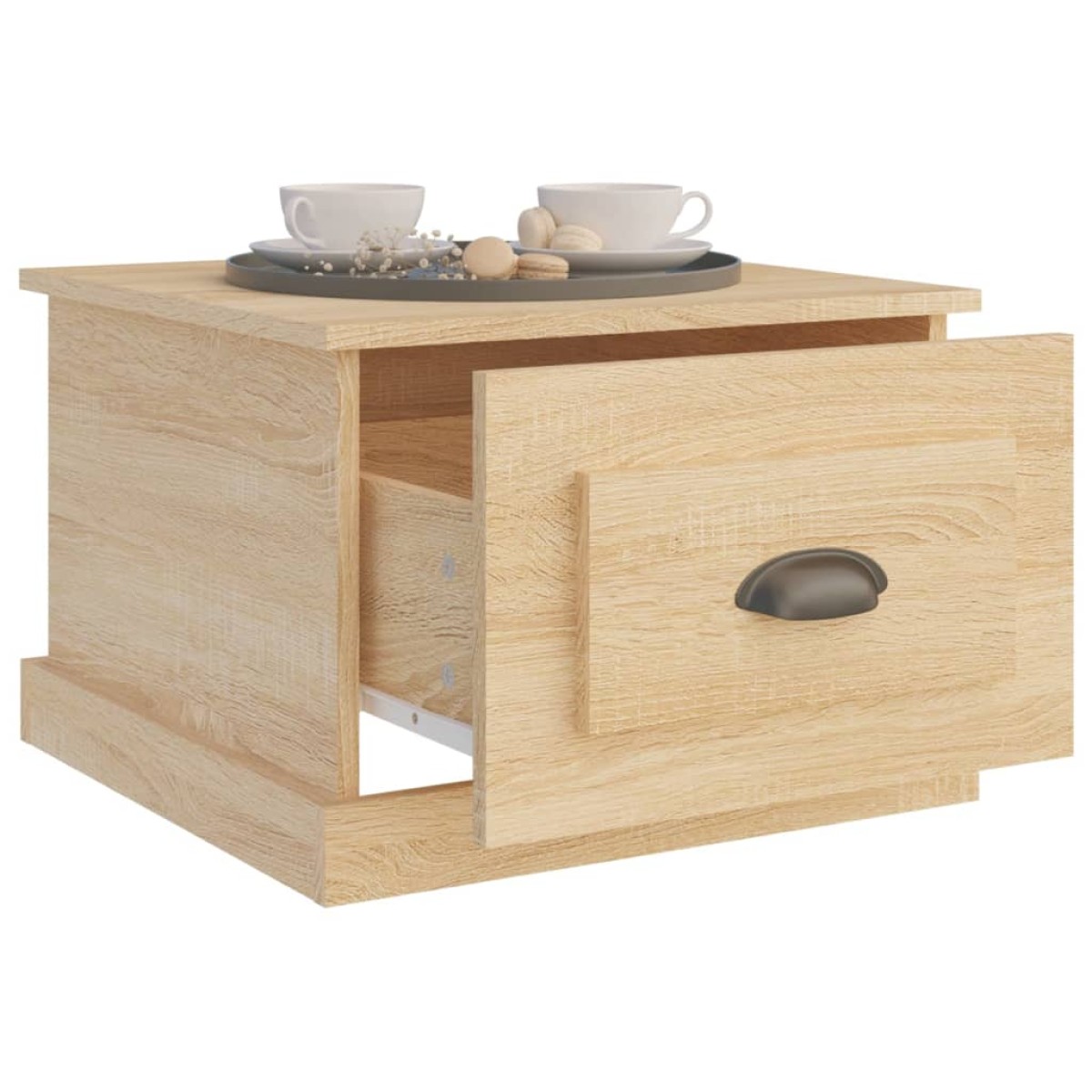vidaXL Τραπεζάκι Σαλονιού Sonoma Δρυς 50x50x35 εκ. Επεξεργασμένο Ξύλο