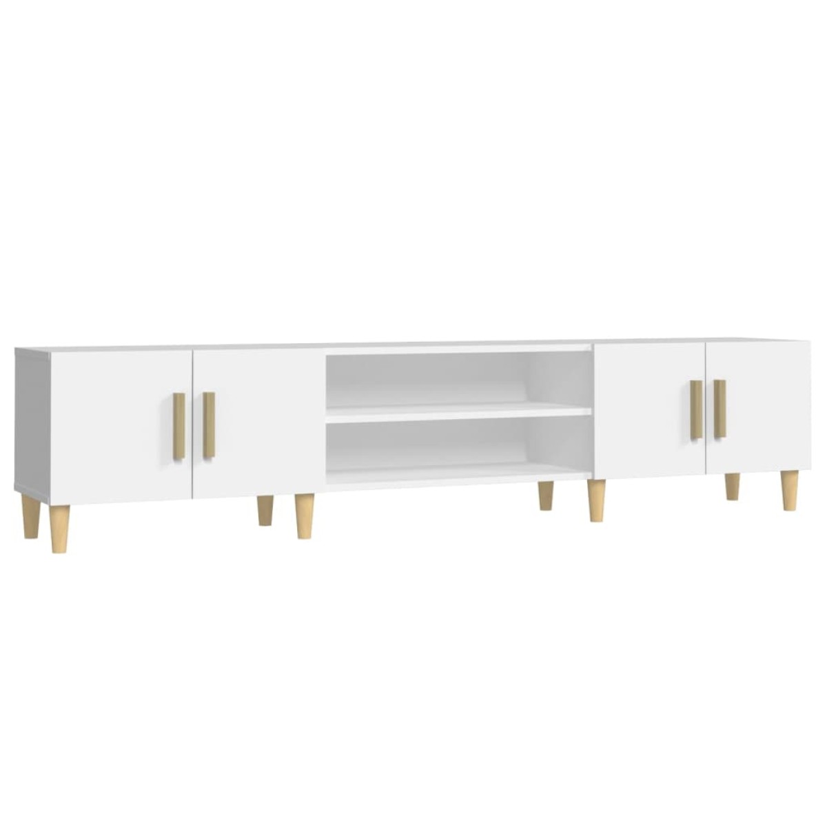 vidaXL Έπιπλο Τηλεόρασης Λευκό 180 x 31,5 x 40 εκ. Επεξεργασμένο Ξύλο