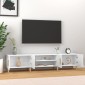 vidaXL Έπιπλο Τηλεόρασης Λευκό 180 x 31,5 x 40 εκ. Επεξεργασμένο Ξύλο