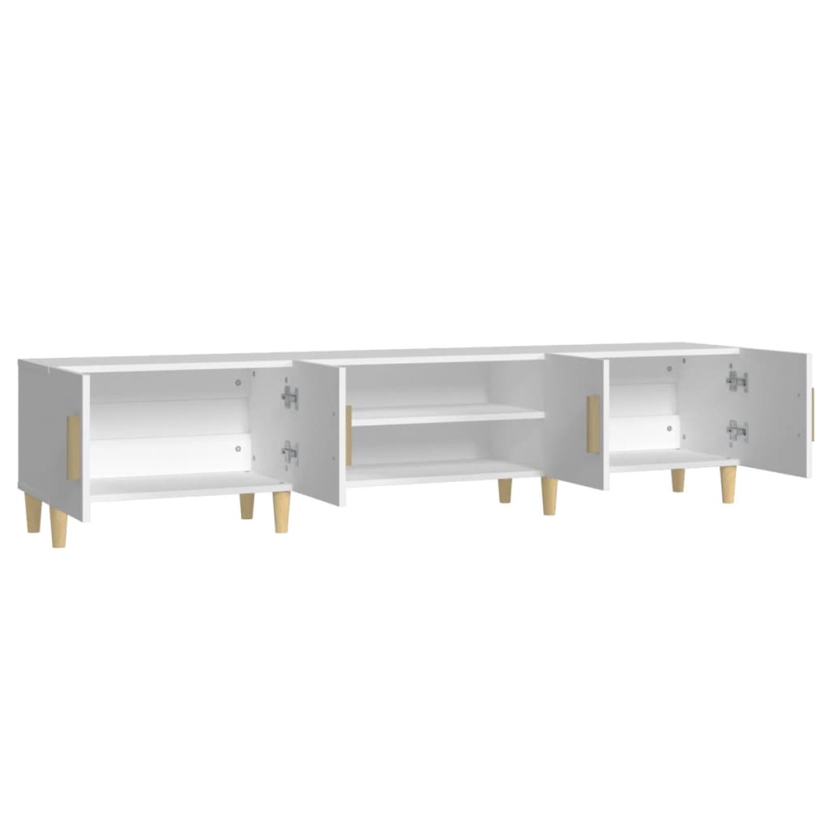 vidaXL Έπιπλο Τηλεόρασης Λευκό 180 x 31,5 x 40 εκ. Επεξεργασμένο Ξύλο