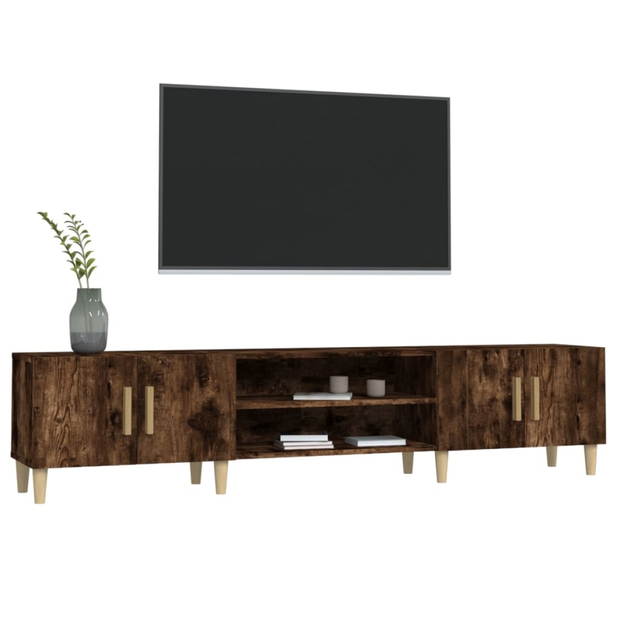 vidaXL Έπιπλο Τηλεόρασης Καπνιστή Δρυς 180 x 31,5 x 40 εκ. Επεξ. Ξύλο