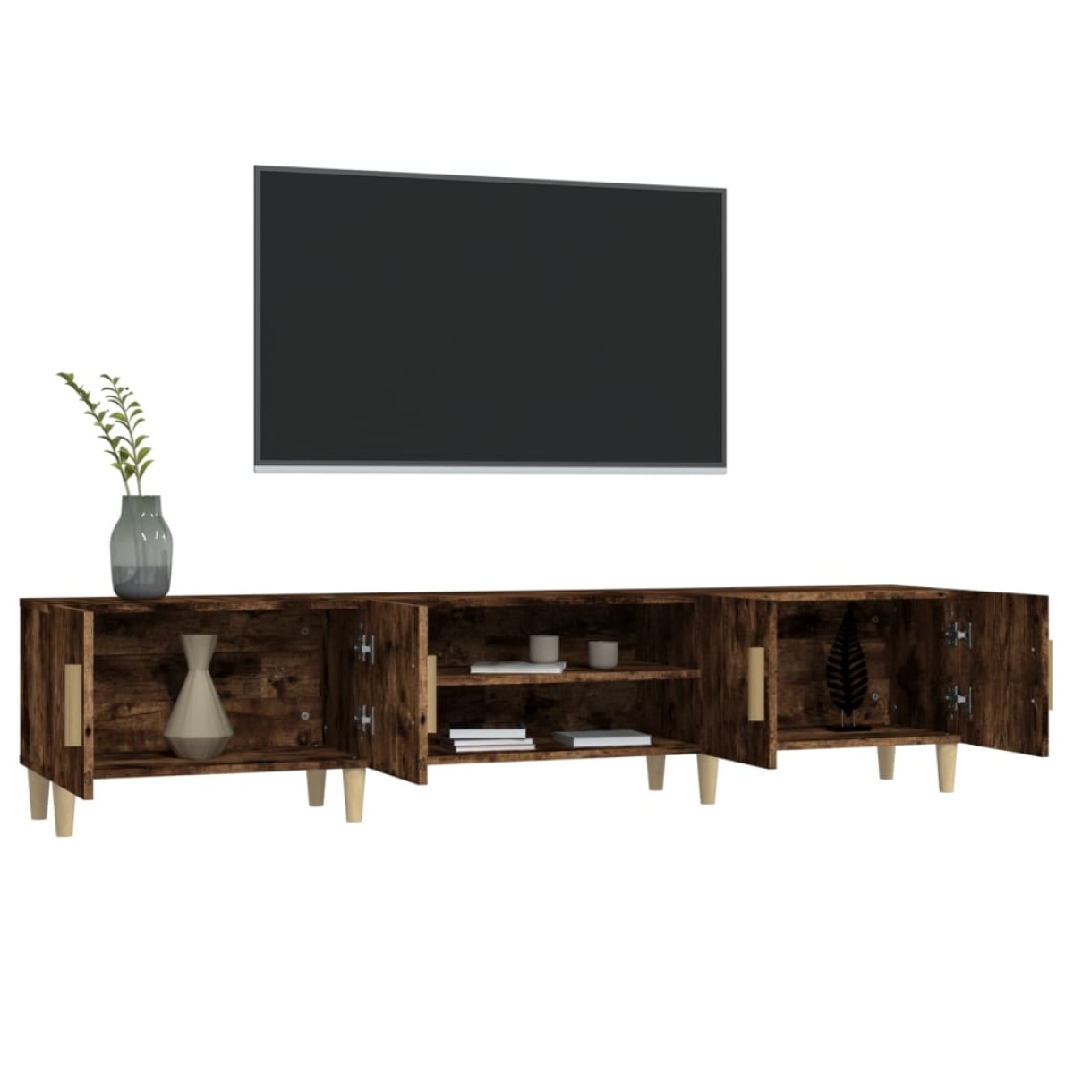 vidaXL Έπιπλο Τηλεόρασης Καπνιστή Δρυς 180 x 31,5 x 40 εκ. Επεξ. Ξύλο