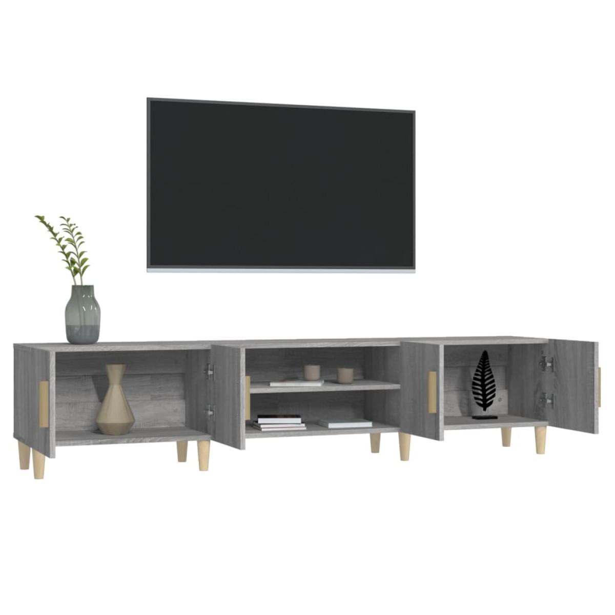 vidaXL Έπιπλο Τηλεόρασης Γκρι Sonoma 180x31,5x40 εκ. από Επεξεργ. Ξύλο