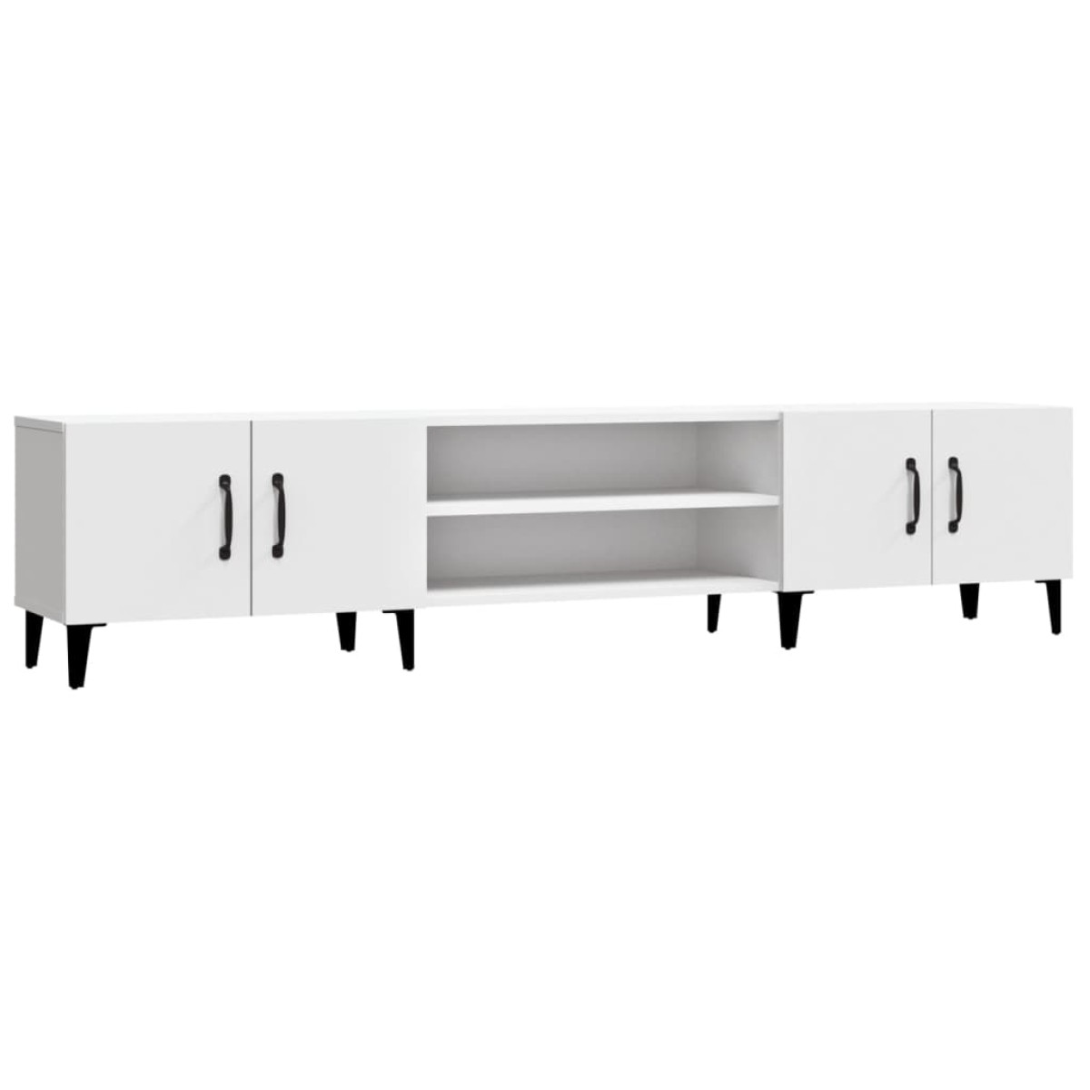 vidaXL Έπιπλο Τηλεόρασης Λευκό 180 x 31,5 x 40 εκ. Επεξεργασμένο Ξύλο