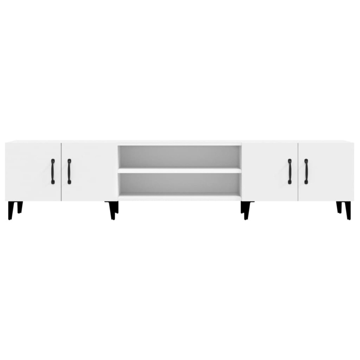 vidaXL Έπιπλο Τηλεόρασης Λευκό 180 x 31,5 x 40 εκ. Επεξεργασμένο Ξύλο