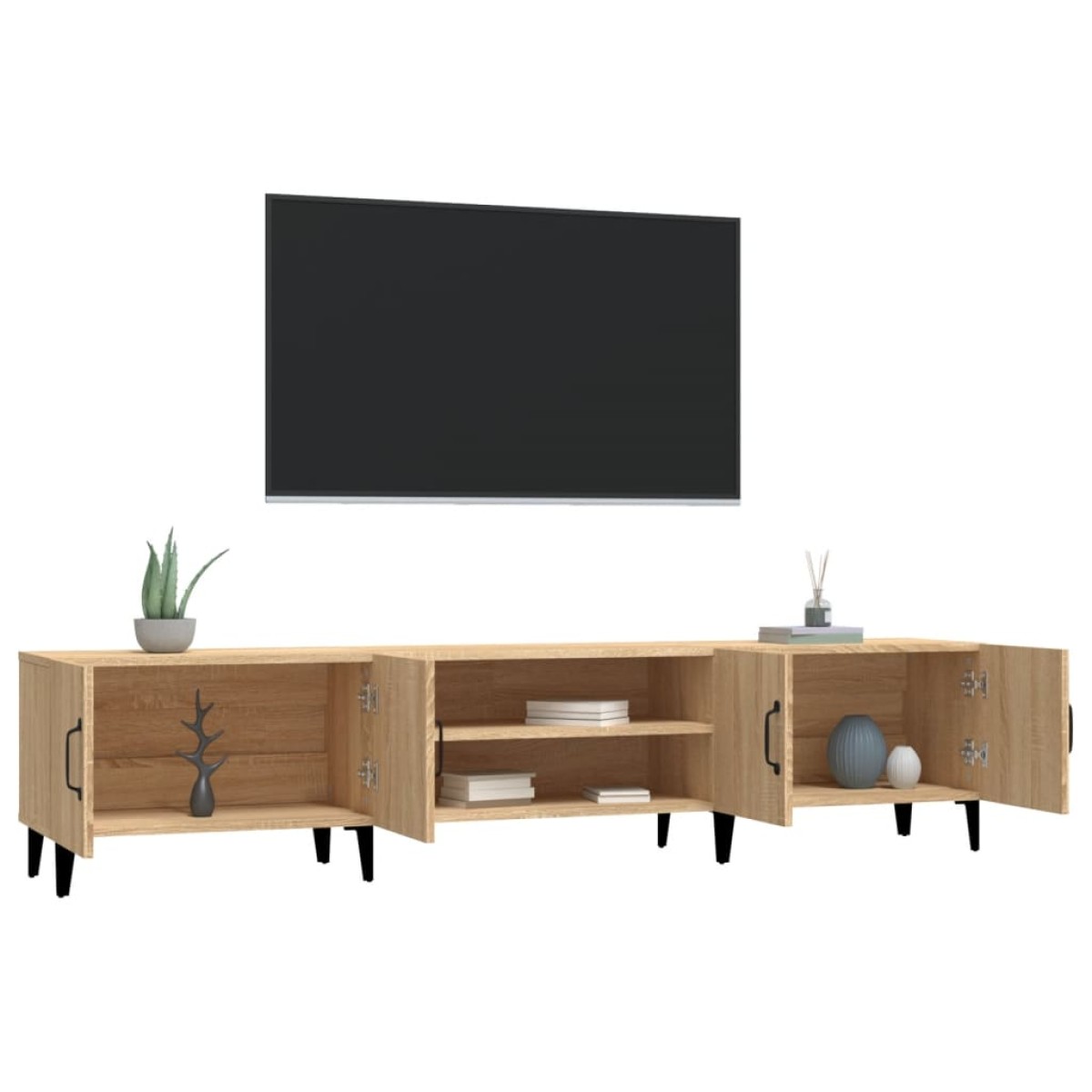vidaXL Έπιπλο Τηλεόρασης Sonoma Δρυς 180x31,5x40 εκ. Επεξ. Ξύλο