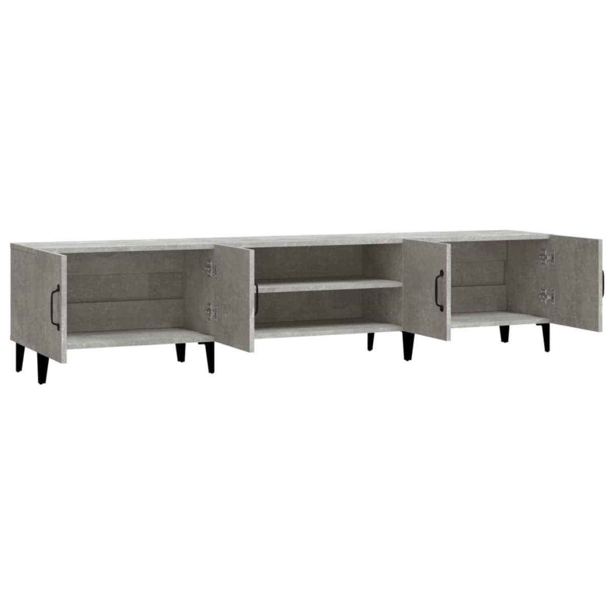 vidaXL Έπιπλο Τηλεόρασης Γκρι Σκυρ. 180x31,5x40 εκ. Επεξ. Ξύλο