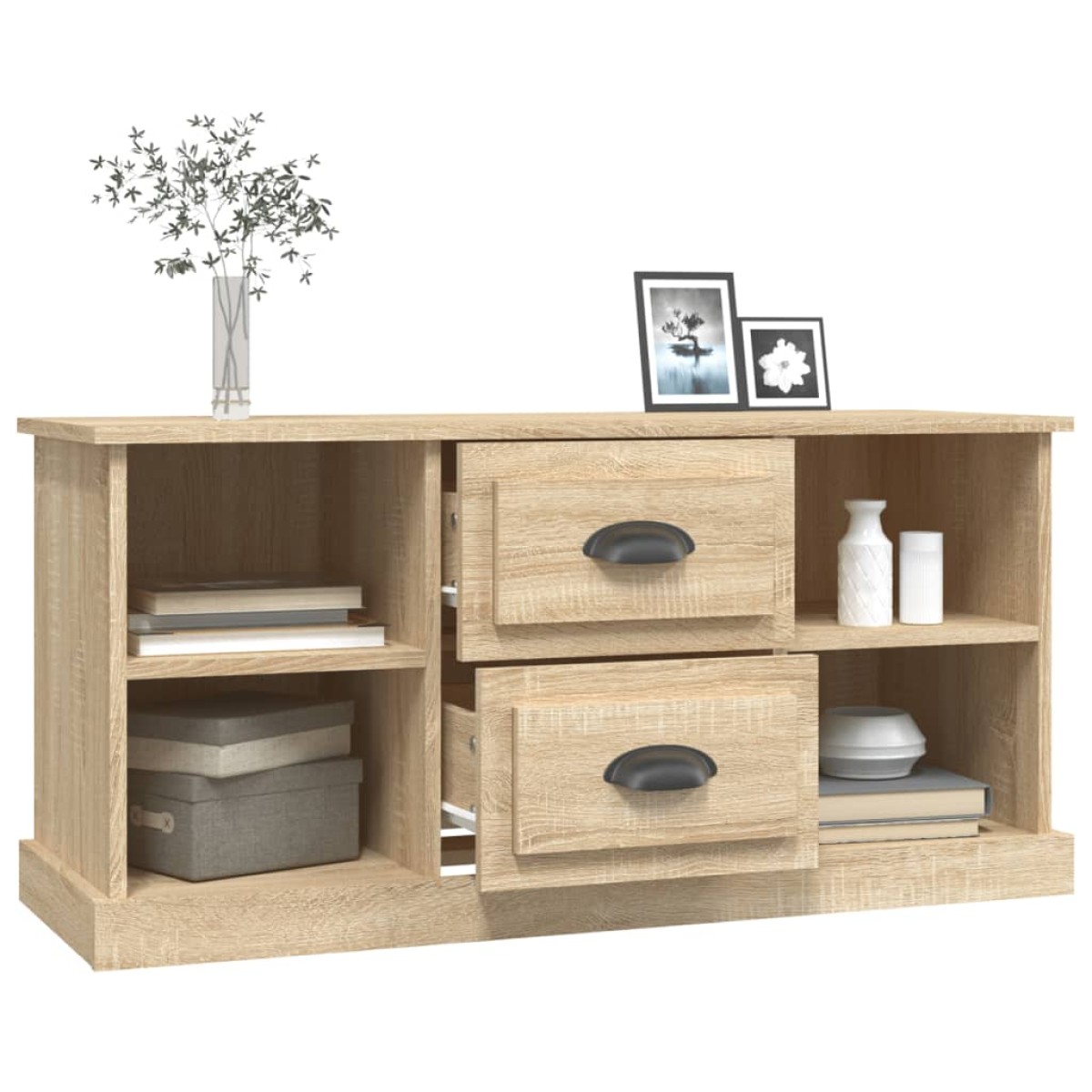 vidaXL Έπιπλο Τηλεόρασης Sonoma Δρυς 99,5x35,5x48 εκ. Επεξ. Ξύλο