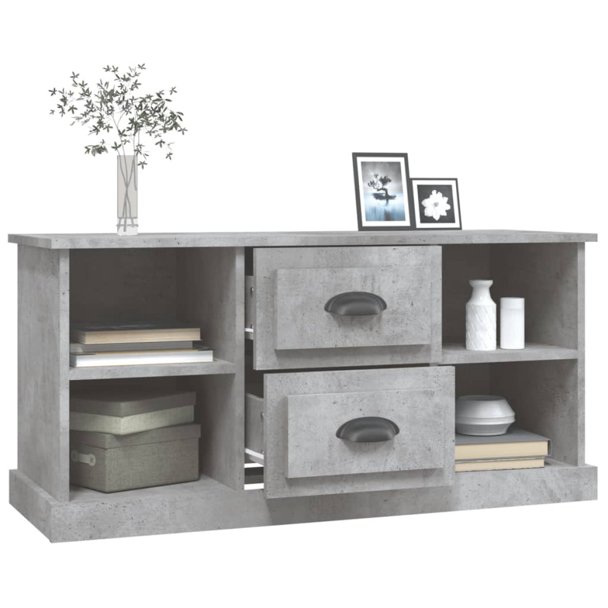 vidaXL Έπιπλο Τηλεόρασης Γκρι Σκυρ. 99,5x35,5x48 εκ. Επεξ. Ξύλο