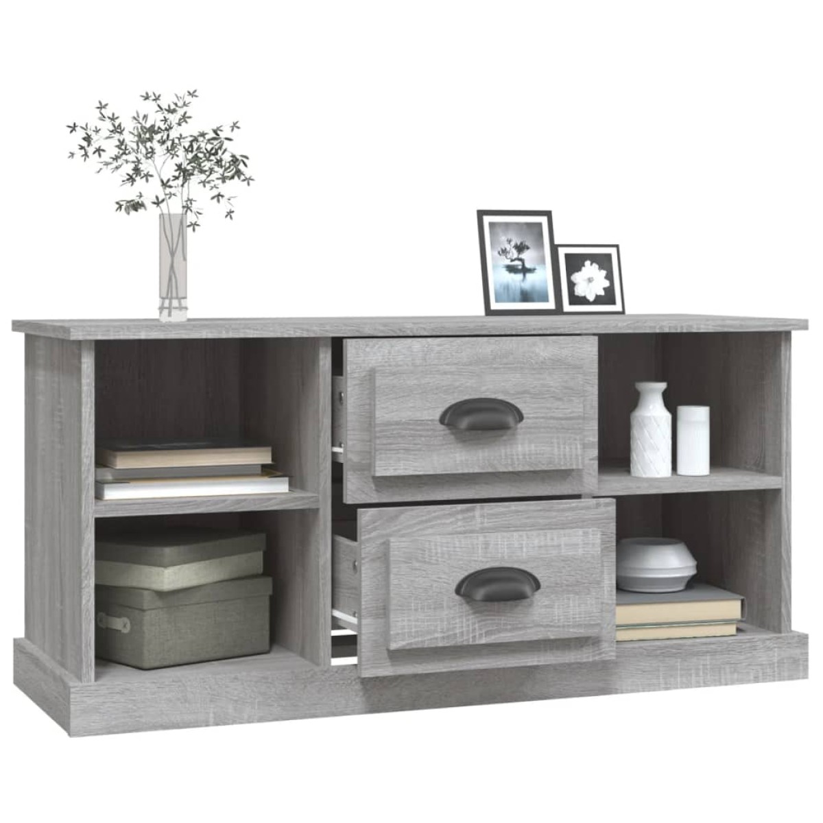 vidaXL Έπιπλο Τηλεόρασης Γκρι Sonoma 99,5x35,5x48εκ. από Επεξεργ. Ξύλο