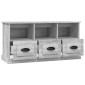 vidaXL Έπιπλο Τηλεόρασης Γκρι Sonoma 100x35x50 εκ. Επεξεργασμένο Ξύλο