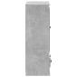 vidaXL Ντουλάπι Γκρι Σκυροδέματος 60x35,5x103,5 εκ. Επεξεργασμένο Ξύλο