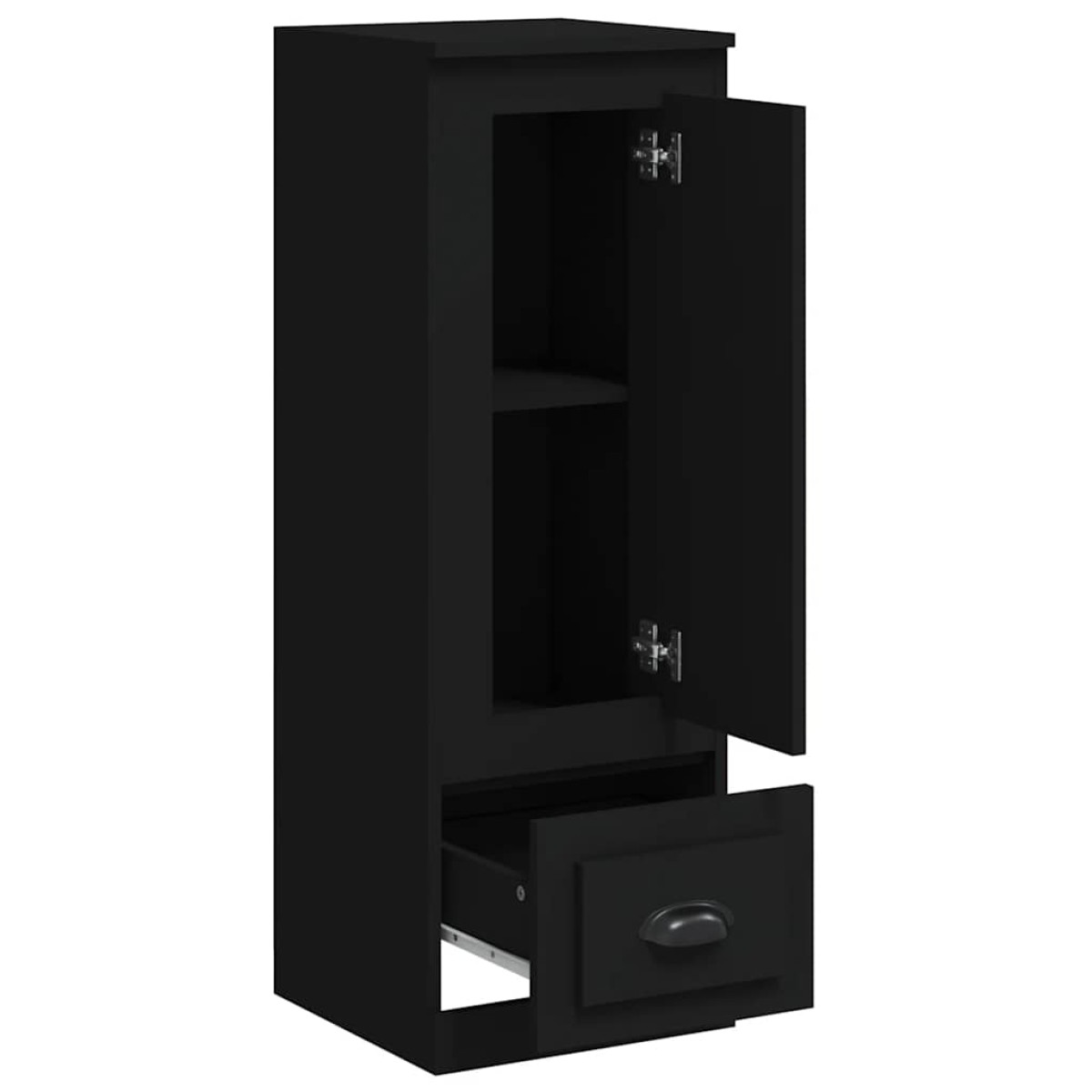 vidaXL Ντουλάπι Μαύρο 36x35,5x103,5 εκ. από Επεξεργασμένο Ξύλο