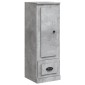 vidaXL Ντουλάπι Γκρι Σκυροδέματος 36x35,5x103,5 εκ. Επεξεργασμένο Ξύλο
