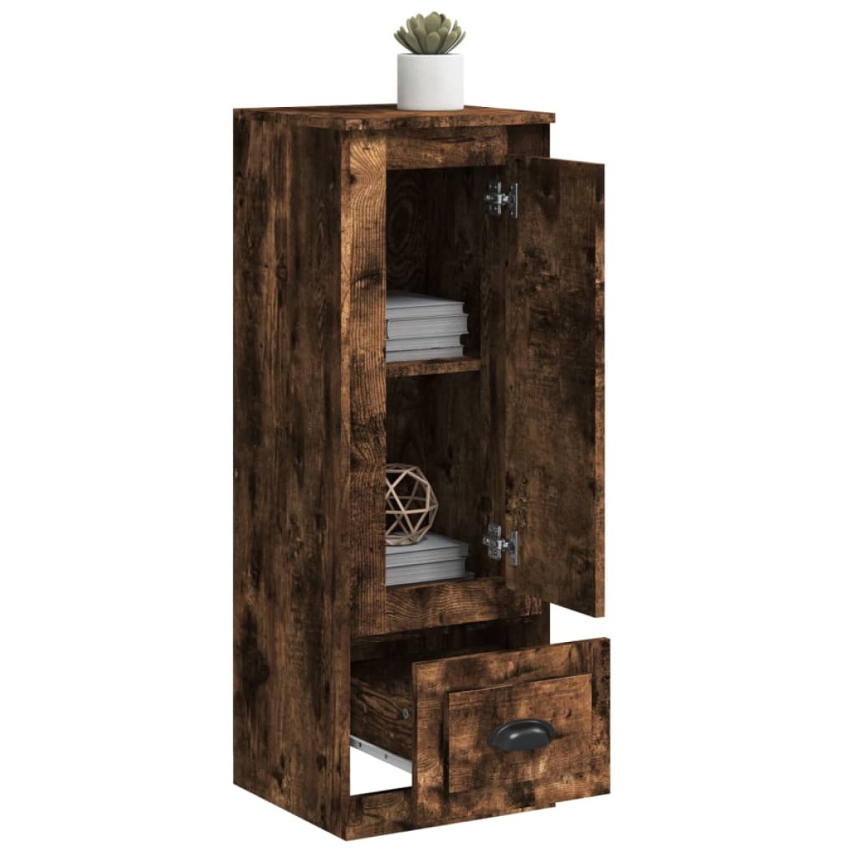 vidaXL Ντουλάπα Καπνιστή δρυς 36x35,5x103,5 cm από Επεξεργασμένο Ξύλο