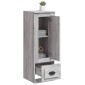 vidaXL Ντουλάπι Γκρι sonoma 36x35,5x103,5 εκ. από Επεξεργασμένο Ξύλο