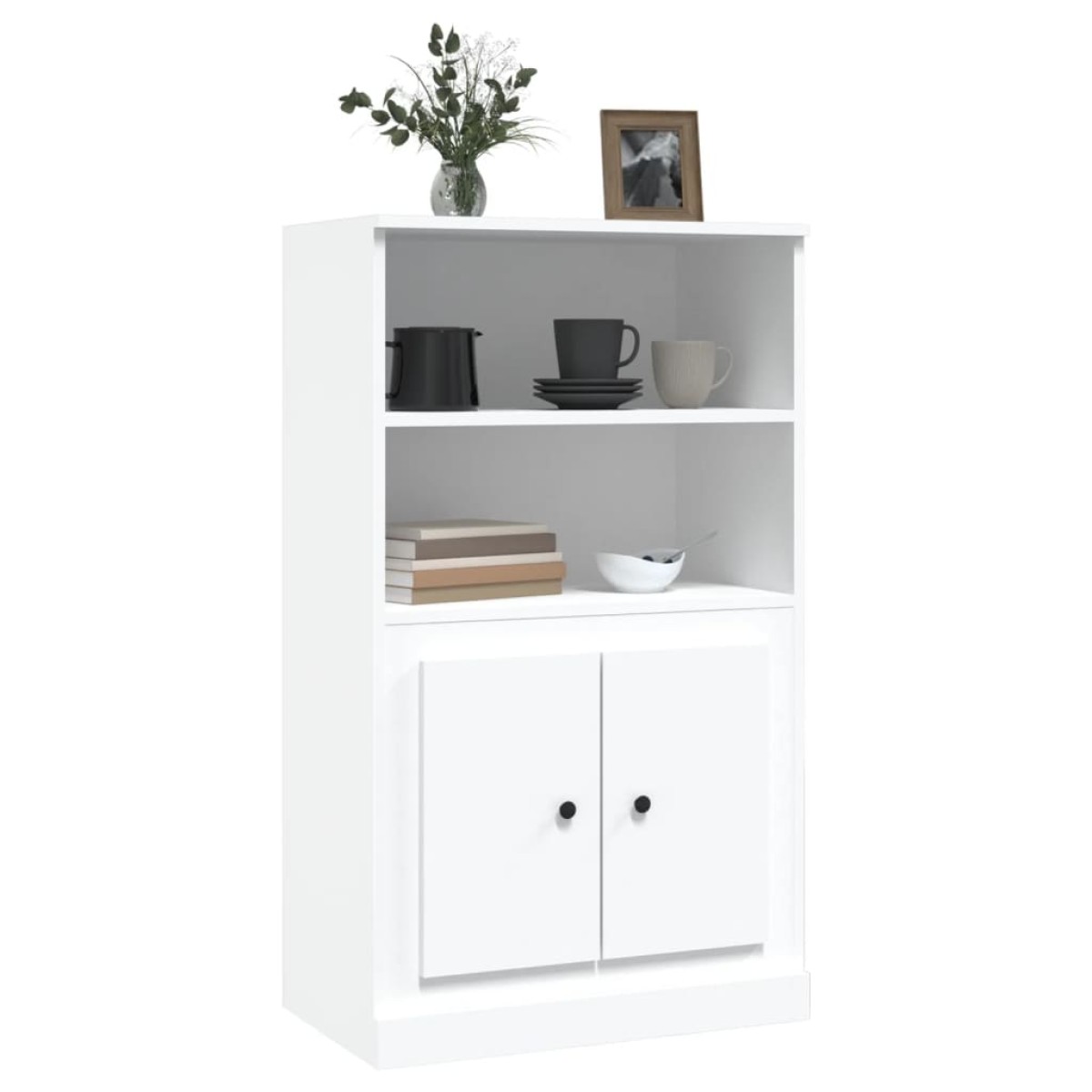 vidaXL Ντουλάπι Λευκό 60 x 35,5 x 103,5 εκ. από Επεξεργασμένο Ξύλο
