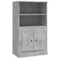 vidaXL Ντουλάπι Γκρι Σκυροδέματος 60x35,5x103,5 εκ. Επεξεργασμένο Ξύλο