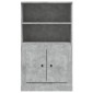 vidaXL Ντουλάπι Γκρι Σκυροδέματος 60x35,5x103,5 εκ. Επεξεργασμένο Ξύλο