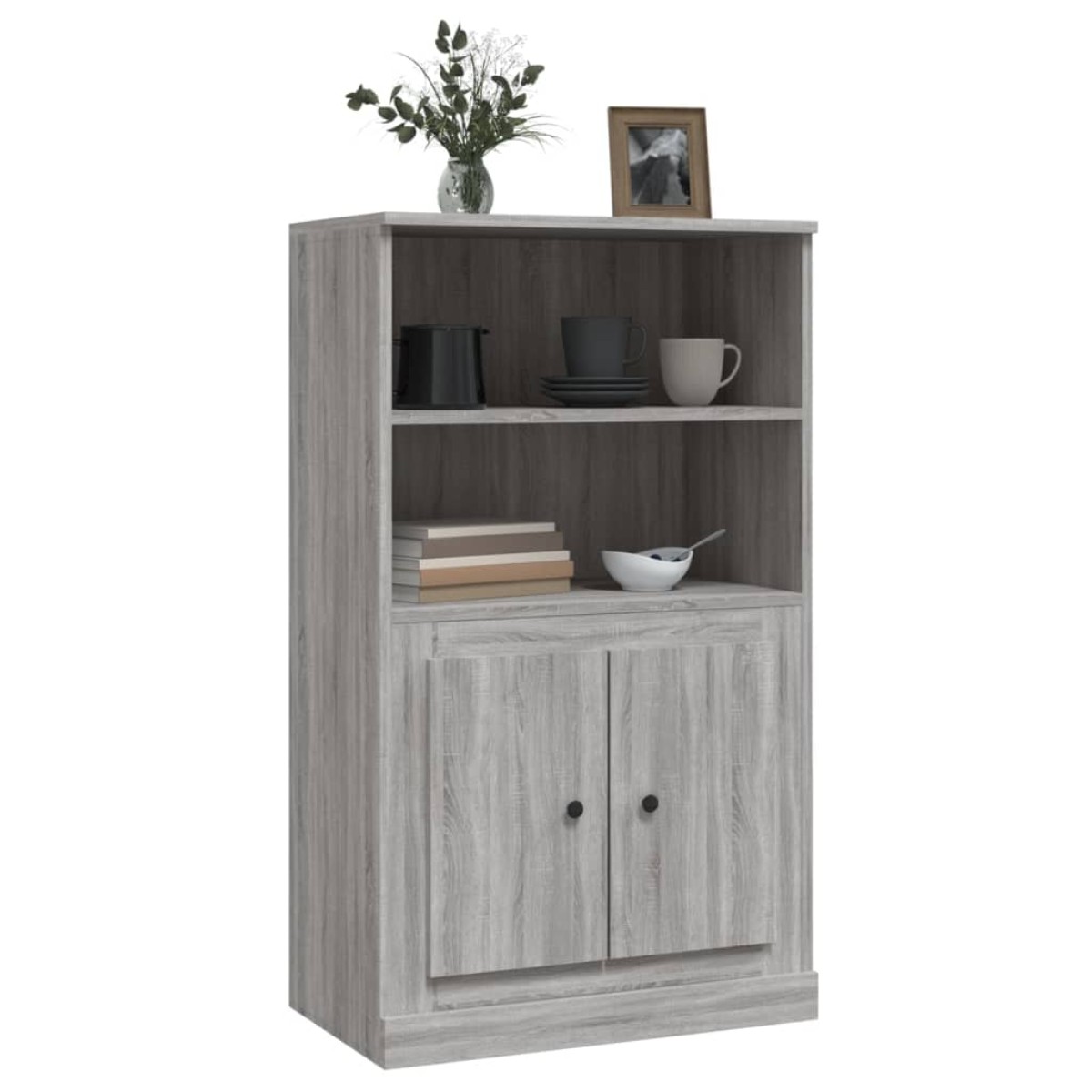 vidaXL Ντουλάπι Γκρι Sonoma 60x35,5x103,5 εκ. από Επεξεργασμένο Ξύλο