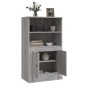 vidaXL Ντουλάπι Γκρι Sonoma 60x35,5x103,5 εκ. από Επεξεργασμένο Ξύλο