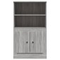 vidaXL Ντουλάπι Γκρι Sonoma 60x35,5x103,5 εκ. από Επεξεργασμένο Ξύλο