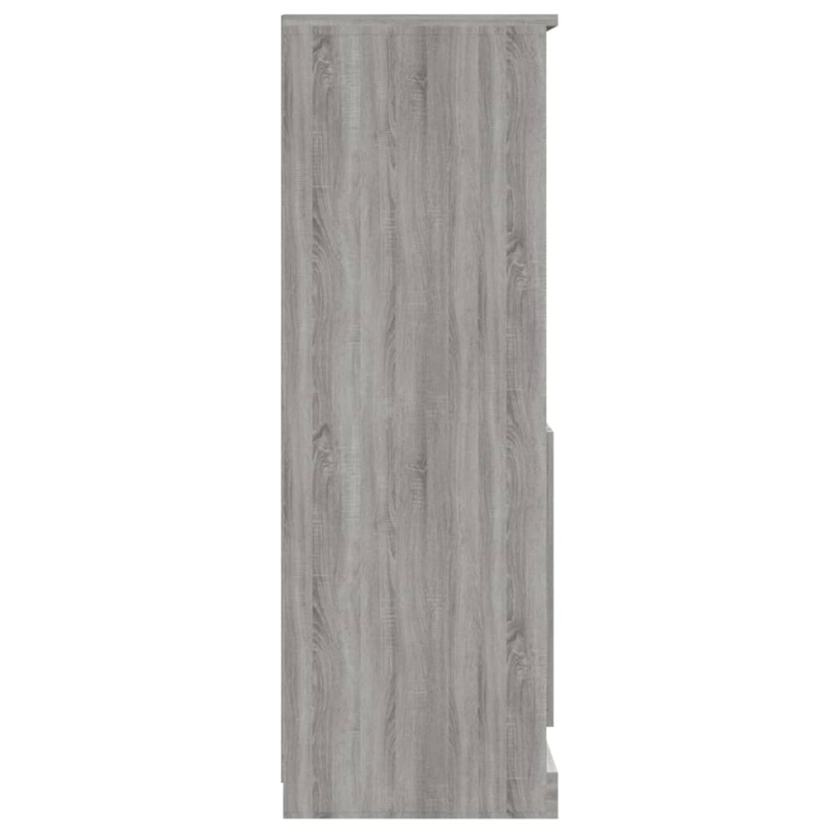 vidaXL Ντουλάπι Γκρι Sonoma 60x35,5x103,5 εκ. από Επεξεργασμένο Ξύλο