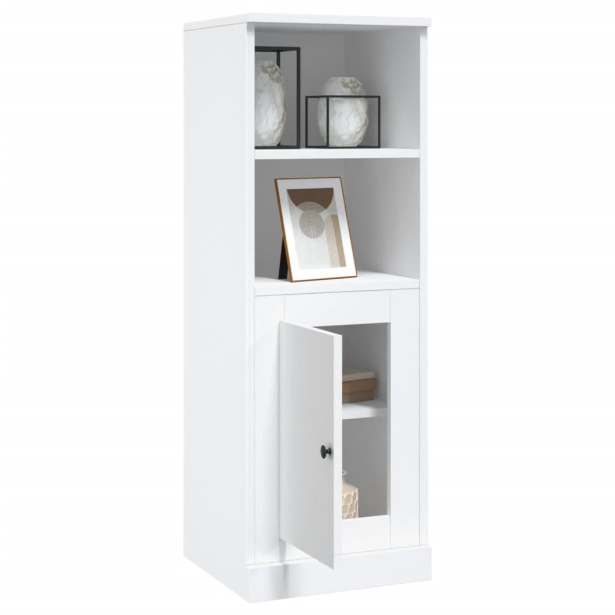 vidaXL Ντουλάπι Λευκό 36 x 35,5 x 103,5 εκ. από Επεξεργασμένο Ξύλο