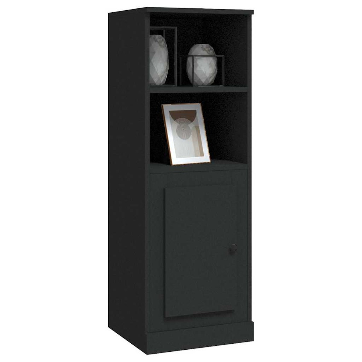 vidaXL Ντουλάπι Μαύρο 36x35,5x103,5 εκ. από Επεξεργασμένο Ξύλο