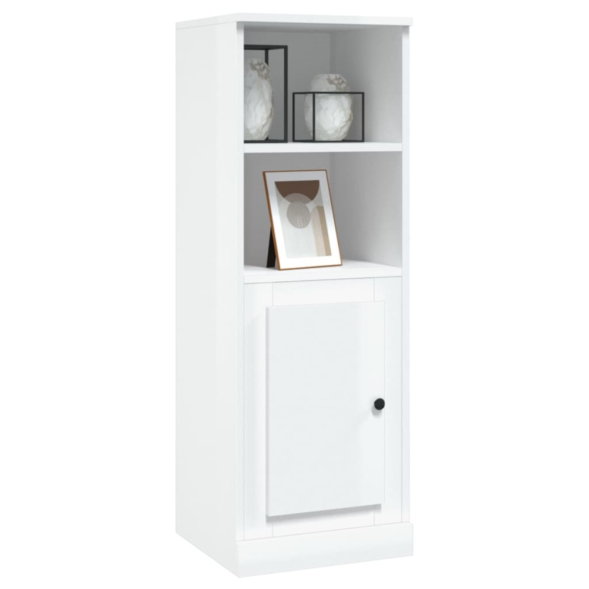 vidaXL Ντουλάπι Γυαλιστερό λευκό 36x35,5x103,5 από Επεξεργασμένο Ξύλο
