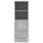 vidaXL Ντουλάπι Γκρι Σκυροδέματος 36x35,5x103,5 εκ. Επεξεργασμένο Ξύλο