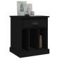 vidaXL Κομοδίνο Μαύρο 43x36x50 εκ.