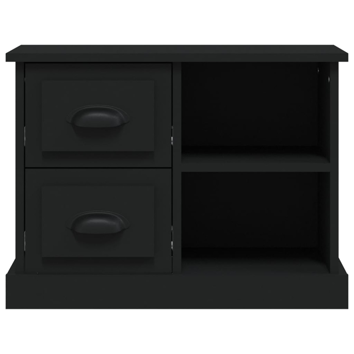 vidaXL Κομοδίνο Μαύρο 60 x 35,5 x 45 εκ.