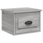 vidaXL Κομοδίνο Επιτοίχιο Γκρι Sonoma 41,5 x 36 x 28 εκ.