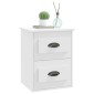 vidaXL Κομοδίνα Επιτοίχια 2 τεμ. Λευκά 41,5x36x53 εκ.