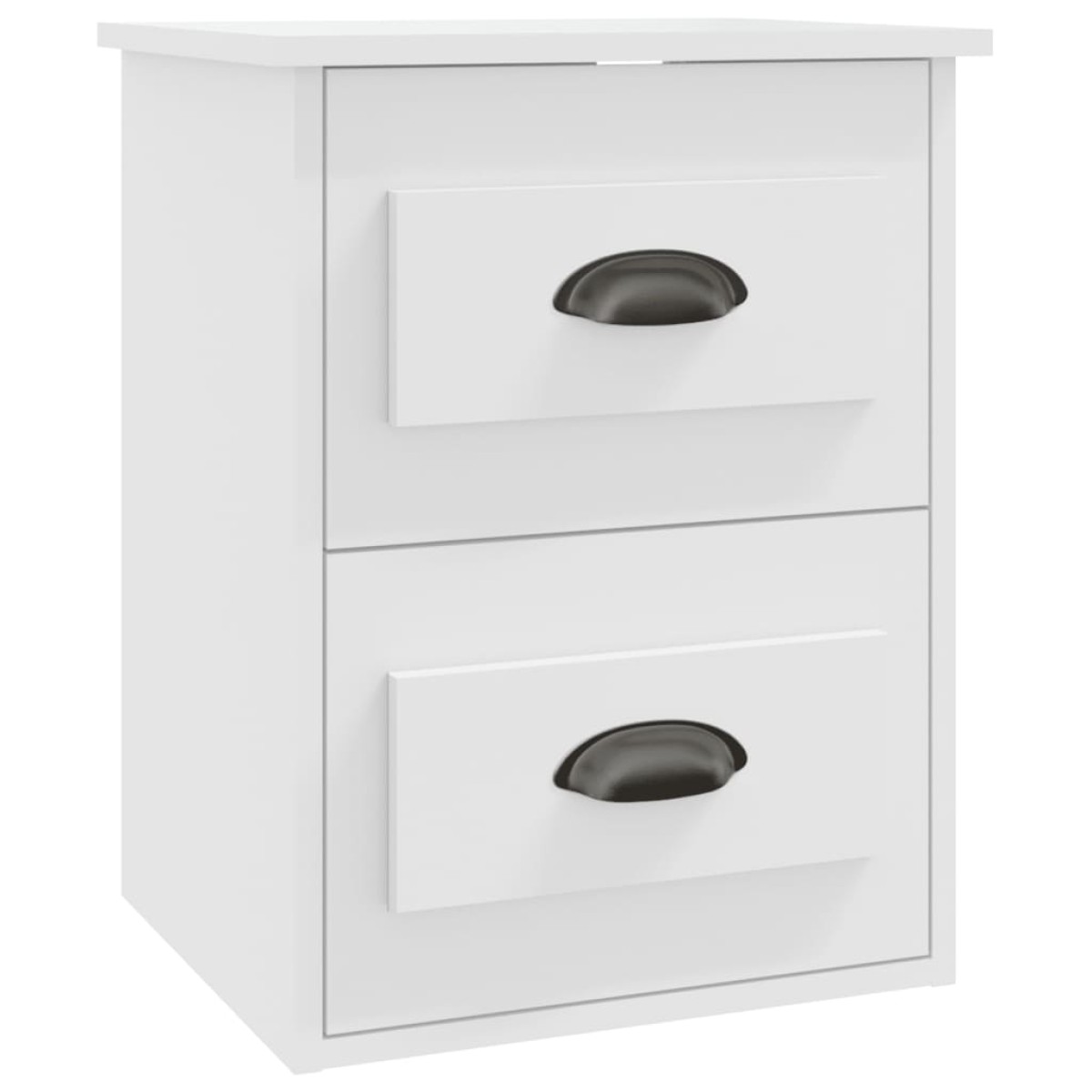 vidaXL Κομοδίνα Επιτοίχια 2 τεμ. Λευκά 41,5x36x53 εκ.