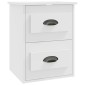 vidaXL Κομοδίνα Επιτοίχια 2 τεμ. Λευκά 41,5x36x53 εκ.