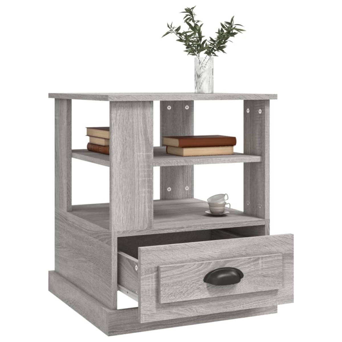 vidaXL Βοηθητικό Τραπέζι Γκρι Sonoma 50x50x60 εκ. Επεξεργασμένο Ξύλο