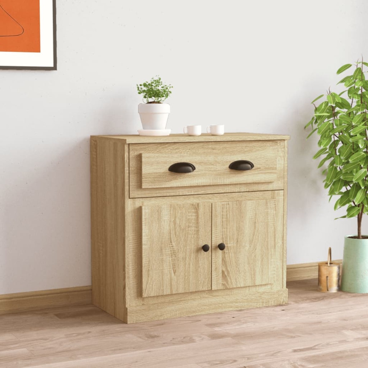 vidaXL Μπουφές Sonoma Δρυς 70x35,5x67,5 εκ. από Επεξεργασμένο Ξύλο