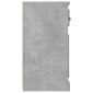 vidaXL Μπουφές Γκρι Σκυροδέματος 70x35,5x67,5 εκ. Επεξεργασμένο Ξύλο