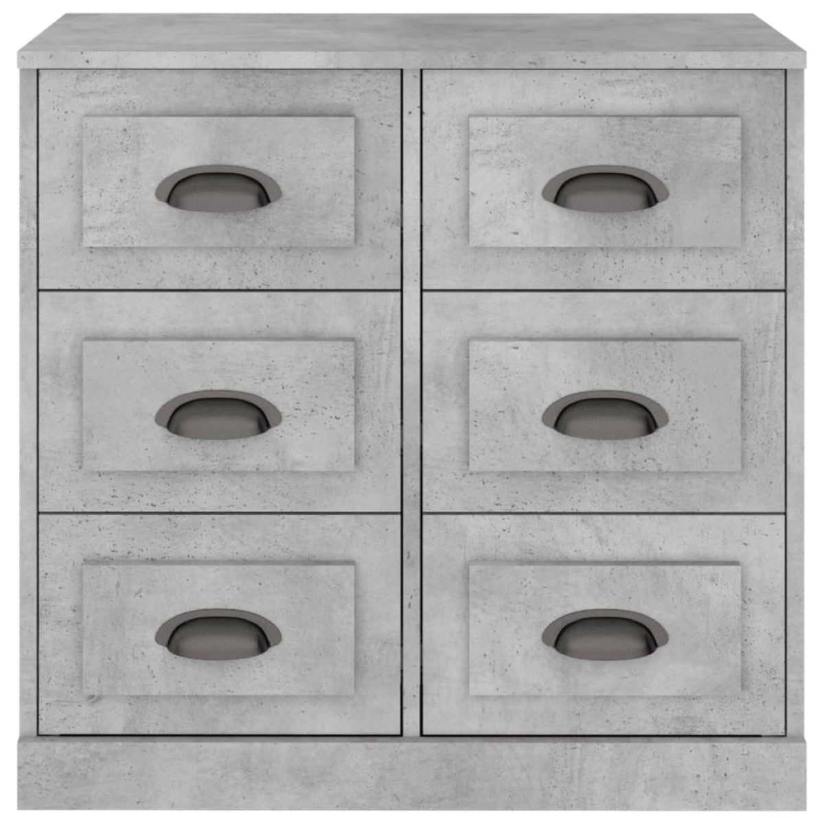 vidaXL Μπουφές Γκρι Σκυροδέματος 70x35,5x67,5 εκ. Επεξεργασμένο Ξύλο