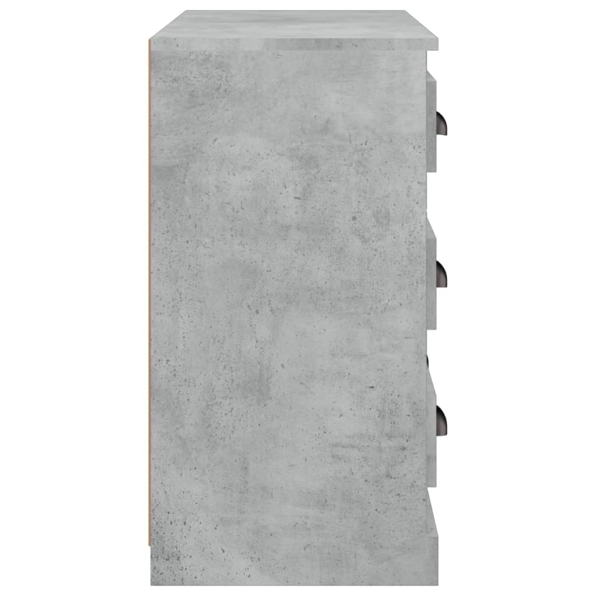 vidaXL Μπουφές Γκρι Σκυροδέματος 70x35,5x67,5 εκ. Επεξεργασμένο Ξύλο