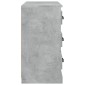 vidaXL Μπουφές Γκρι Σκυροδέματος 70x35,5x67,5 εκ. Επεξεργασμένο Ξύλο