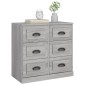 vidaXL Μπουφές Γκρι Sonoma 70x35,5x67,5 εκ. από Επεξεργασμένο Ξύλο